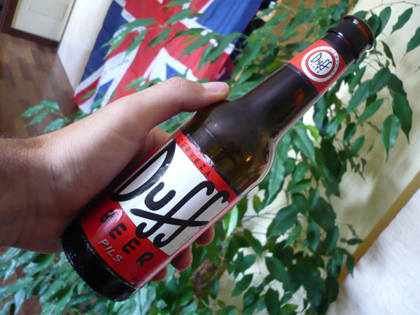 Birra Duff, la bottiglia